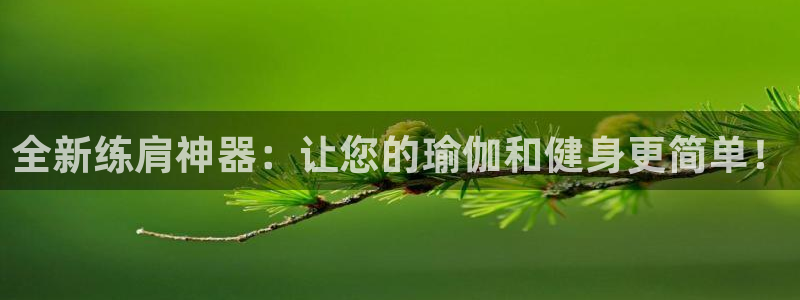 k1体育官网下载平台APP：全新练肩神器：让您的瑜伽和健身更