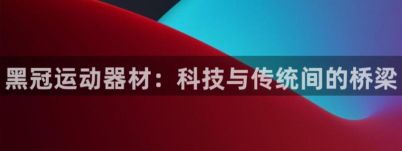 k1体育官网下载平台：黑冠运动器材：科技与传统间的桥梁