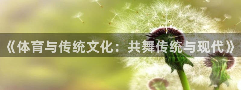 3377体育手机平台：《体育与传统文化：共舞传统与现代》