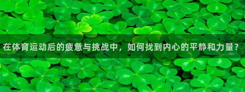 3377体育app官网下载地址：在体育运动后的疲惫与挑战中，如何找到内心的平静和力量？